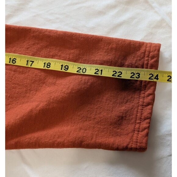 Nu Views Rust Orange XXL Long-Sleeve Top Abstract Patchwork vintage 80s Western - Picture 14 of 14